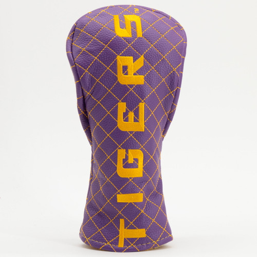 LSU Tigers Solid Quilted Golf Fairway Headcover
