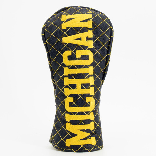 Michigan Wolverines Solid Quilted Golf Fairway Headcover