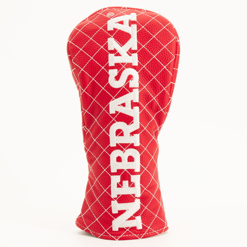Nebraska Cornhuskers Solid Quilted Golf Fairway Headcover