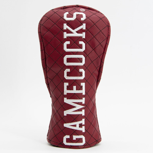 South Carolina Gamecocks Solid Quilted Golf Fairway Headcover
