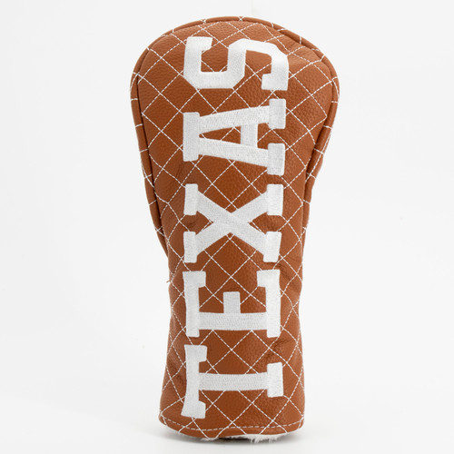 Texas Longhorns Solid Quilted Golf Fairway Headcover