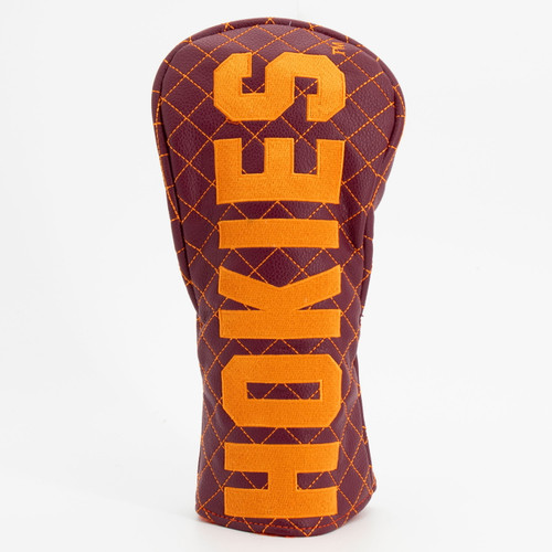 Virginia Tech Hokies Solid Quilted Golf Fairway Headcover
