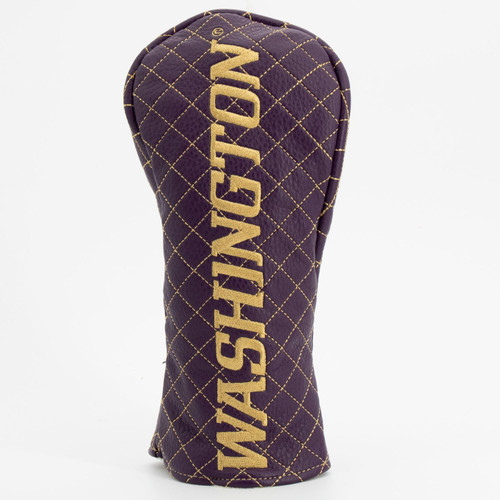 Washington Huskies Solid Quilted Golf Fairway Headcover