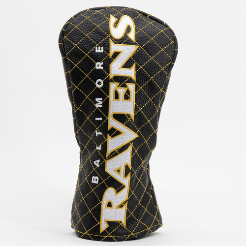 Baltimore Ravens Solid Quilted Golf Fairway Headcover