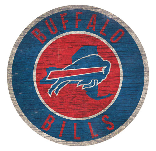 Buffalo Bills 12" Circle with State Sign