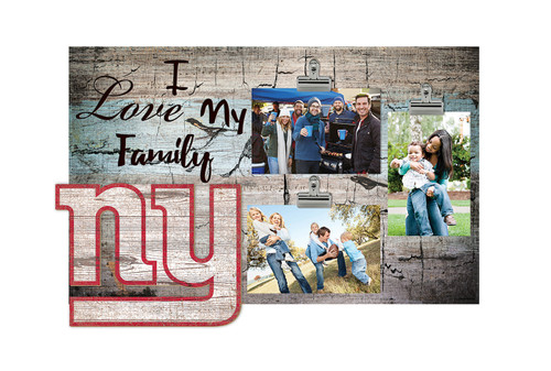 New York Giants I Love My Family Clip Frame