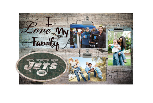 New York Jets I Love My Family Clip Frame