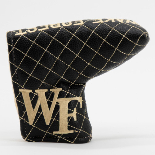 Wake Forest Demon Deacons Solid Quilted Tour Blade Golf Putter Cover