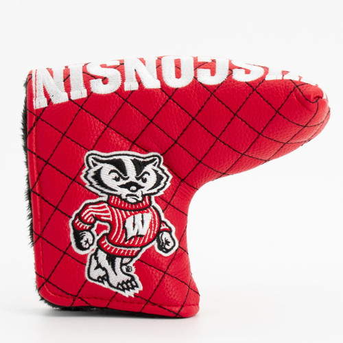 Wisconsin Badgers Solid Quilted Tour Blade Golf Putter Cover