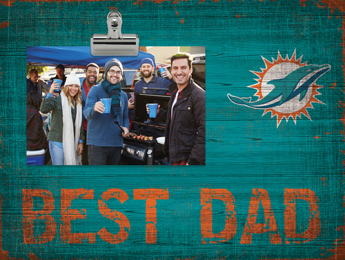 Miami Dolphins Best Dad Clip Frame