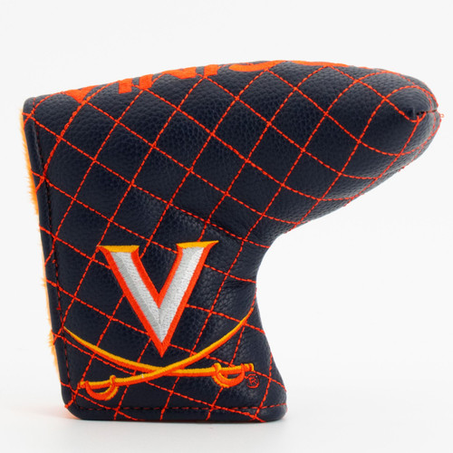 Virginia Cavaliers Solid Quilted Tour Blade Golf Putter Cover