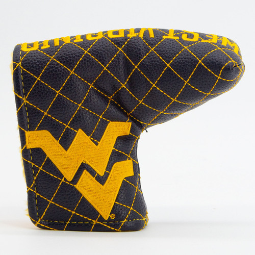 West Virginia Mountaineers Solid Quilted Tour Blade Golf Putter Cover