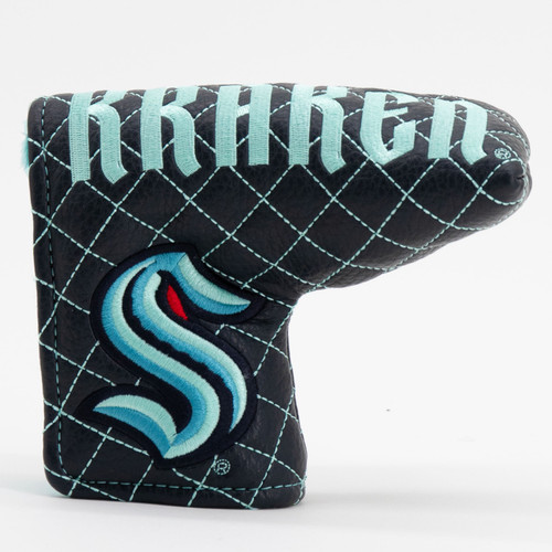 Seattle Kraken Solid Quilted Tour Blade Golf Putter Cover