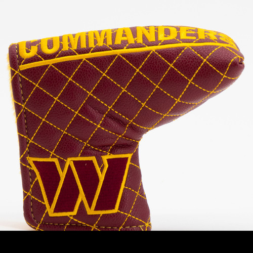 Washington Commanders Solid Quilted Tour Blade Golf Putter Cover