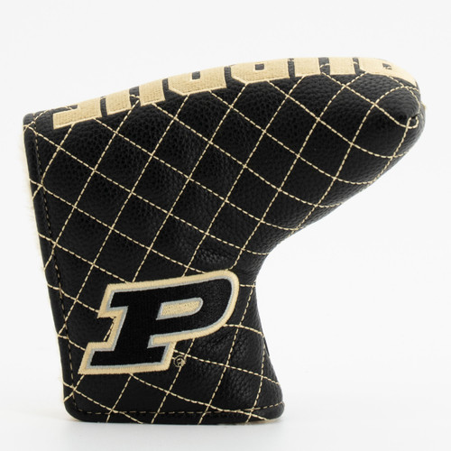 Purdue Boilermakers Solid Quilted Tour Blade Golf Putter Cover