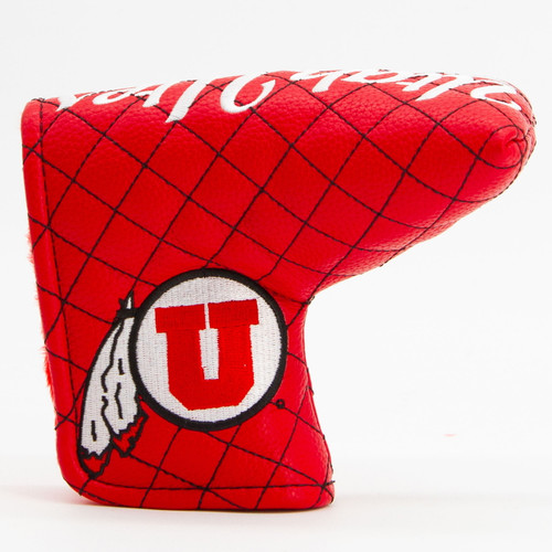 Utah Utes Solid Quilted Tour Blade Golf Putter Cover