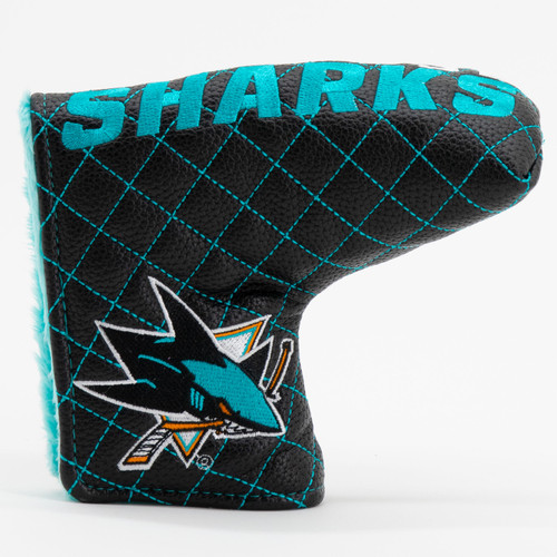 San Jose Sharks Solid Quilted Tour Blade Golf Putter Cover