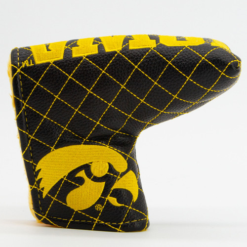 Iowa Hawkeyes Solid Quilted Tour Blade Golf Putter Cover
