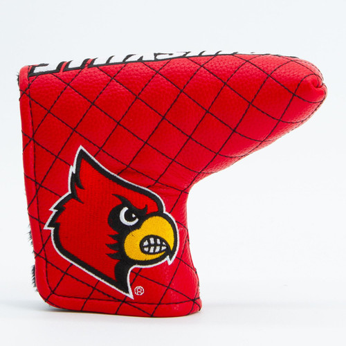 Louisville Cardinals Solid Quilted Tour Blade Golf Putter Cover