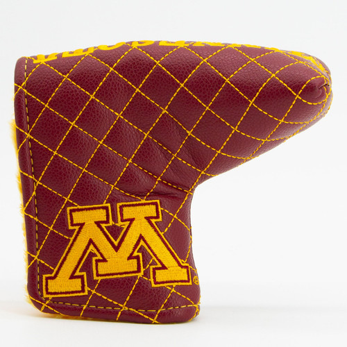 Minnesota Golden Gophers Solid Quilted Tour Blade Golf Putter Cover