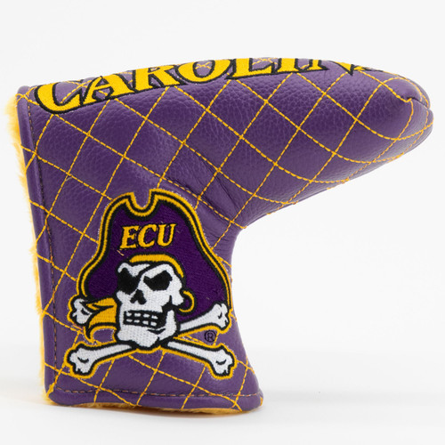 East Carolina Pirates Solid Quilted Tour Blade Golf Putter Cover