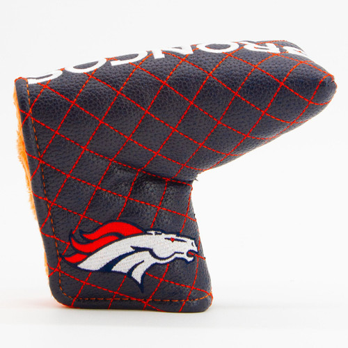 Denver Broncos Solid Quilted Tour Blade Golf Putter Cover