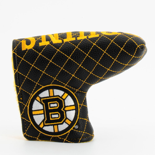 Boston Bruins Solid Quilted Tour Blade Golf Putter Cover