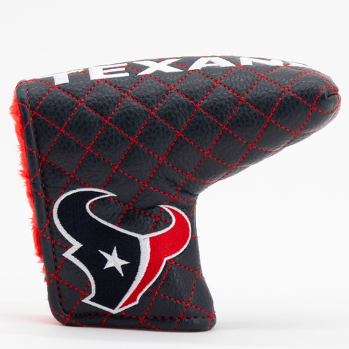 Houston Texans Solid Quilted Tour Blade Golf Putter Cover