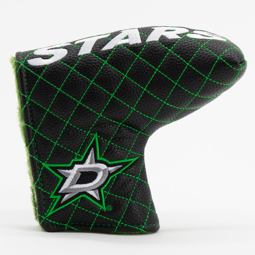 Dallas Stars Solid Quilted Tour Blade Golf Putter Cover