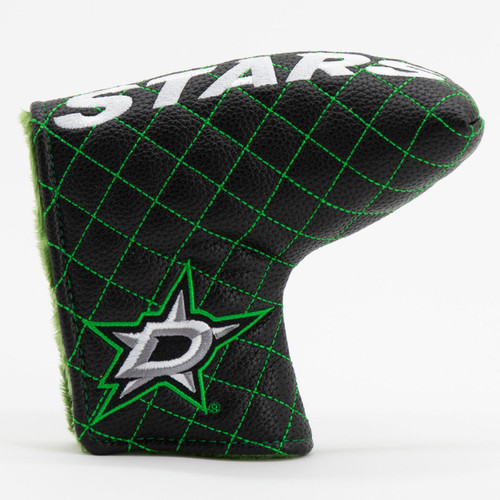 Dallas Stars Solid Quilted Tour Blade Golf Putter Cover