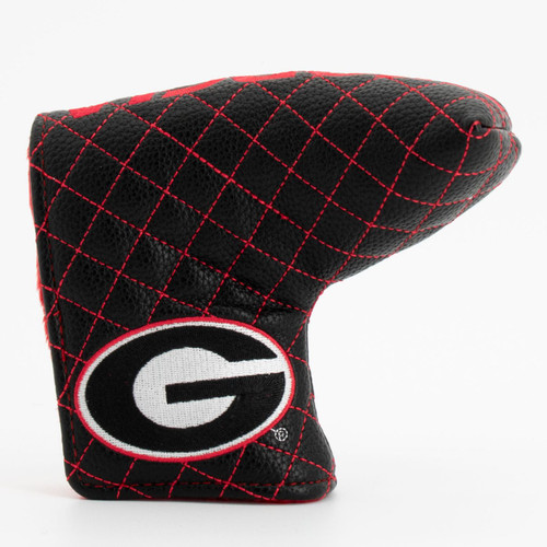 Georgia Bulldogs Solid Quilted Tour Blade Golf Putter Cover