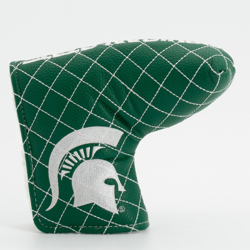 Michigan State Spartans Solid Quilted Tour Blade Golf Putter Cover