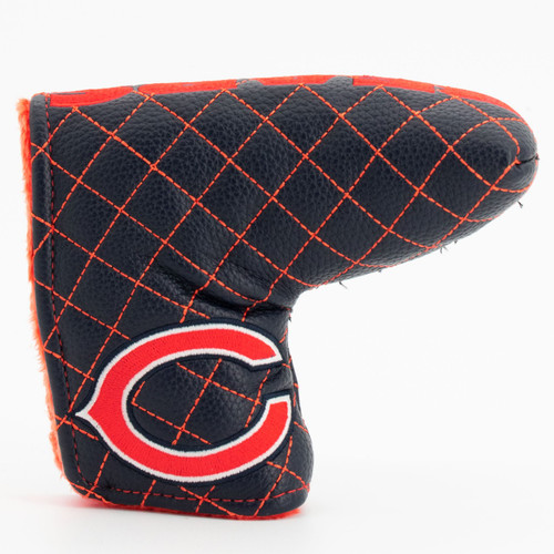 Chicago Bears Solid Quilted Tour Blade Golf Putter Cover