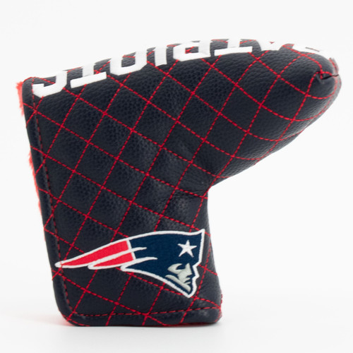 New England Patriots Solid Quilted Tour Blade Golf Putter Cover