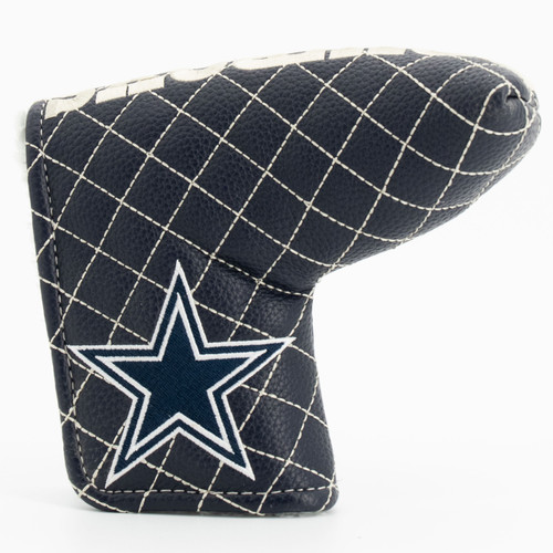 Dallas Cowboys Solid Quilted Tour Blade Golf Putter Cover