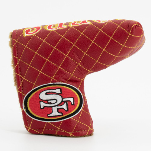 San Francisco 49ers Solid Quilted Tour Blade Golf Putter Cover