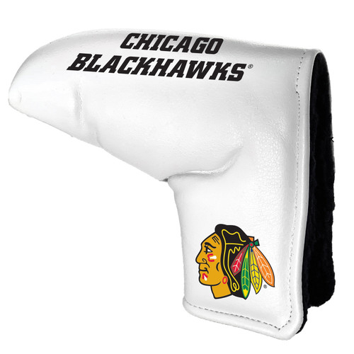 Chicago Blackhawks White Tour Blade Golf Putter Cover