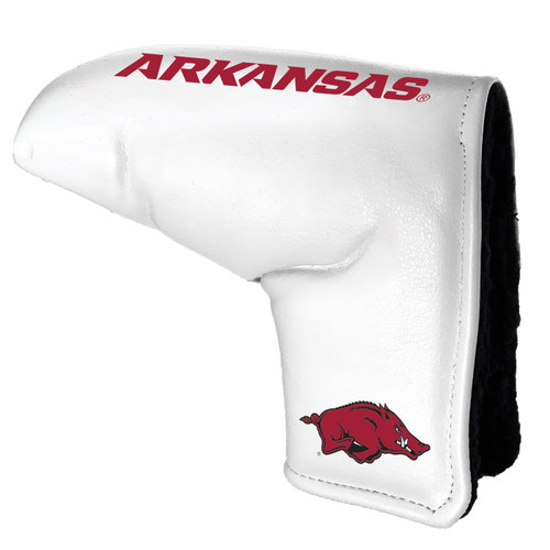 Arkansas Razorbacks White Tour Blade Golf Putter Cover