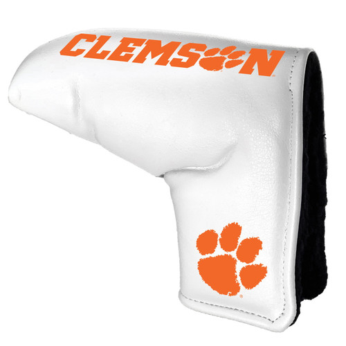 Clemson Tigers White Tour Blade Golf Putter Cover