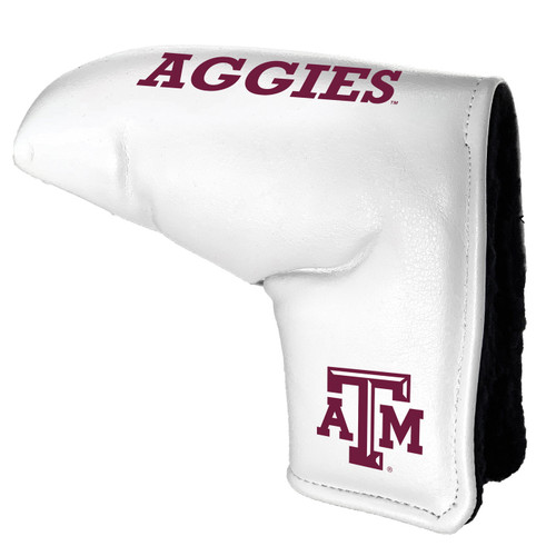 Texas A&M Aggies White Tour Blade Golf Putter Cover