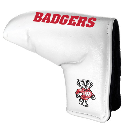 Wisconsin Badgers White Tour Blade Golf Putter Cover
