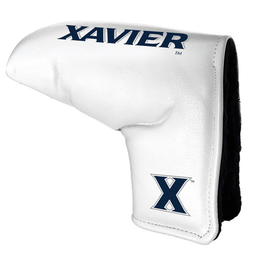 Xavier Musketeers White Tour Blade Golf Putter Cover