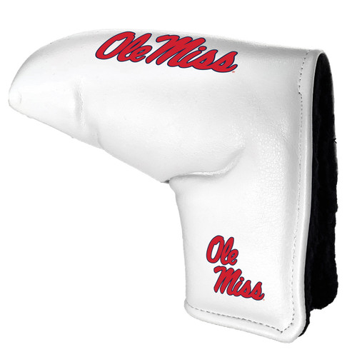 Mississippi Rebels White Tour Blade Golf Putter Cover
