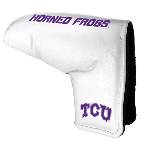 Texas Christian Horned Frogs White Tour Blade Golf Putter Cover