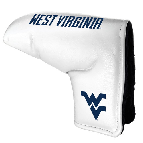 West Virginia Mountaineers White Tour Blade Golf Putter Cover