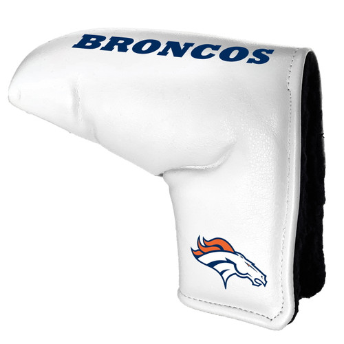 Denver Broncos White Tour Blade Golf Putter Cover