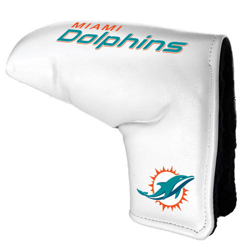 Miami Dolphins White Tour Blade Golf Putter Cover