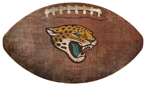 Jacksonville Jaguars Football Shaped Sign