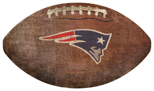 New England Patriots Football Shaped Sign