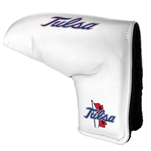 Tulsa Golden Hurricane White Tour Blade Golf Putter Cover